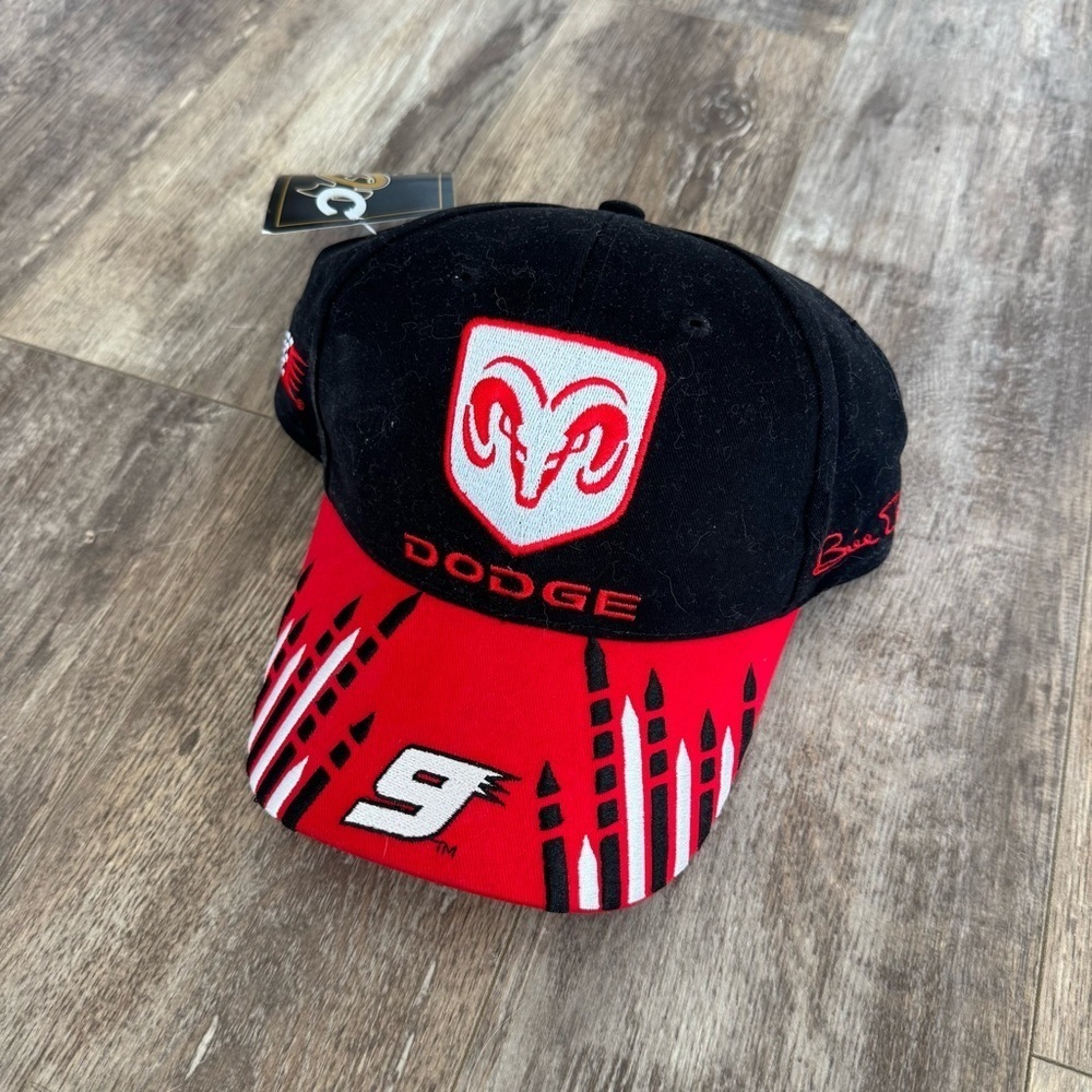 NWT! NASCAR Dodge Racing Bill Elliot Edition - Black and Red Hat